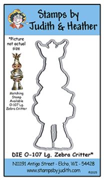 DIE O-107 Lg. Zebra Critter